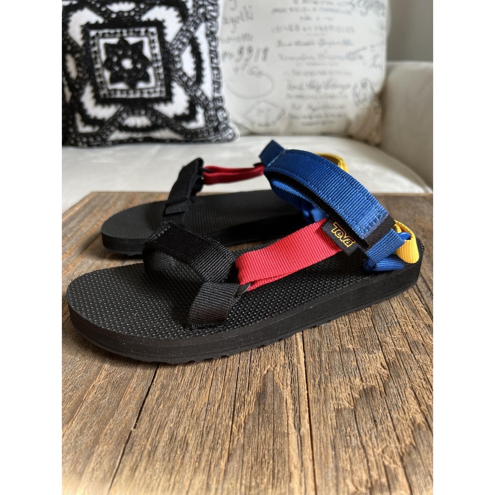 Teva Sandals Kids Size 3 Original Universal Multicolor Colorblock Strap Sport